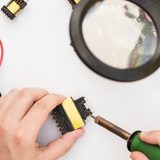 Molinete desmontado para limpeza